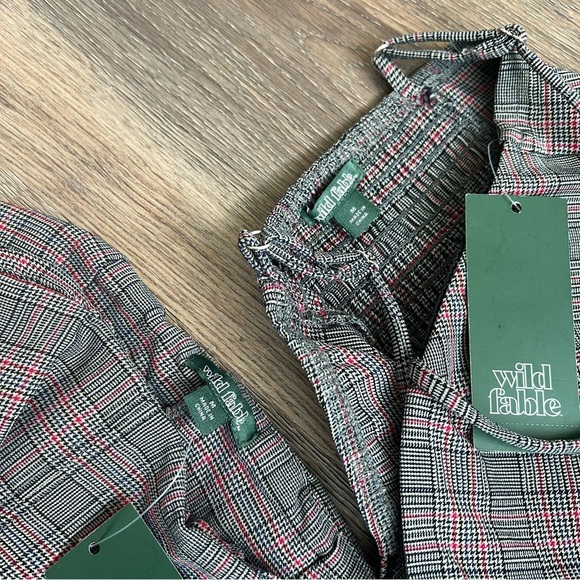 Wild Fable Plaid Pleated Top and Skort Set - Picture 7 of 7